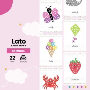 Karty pracy Lato – symbole do druku